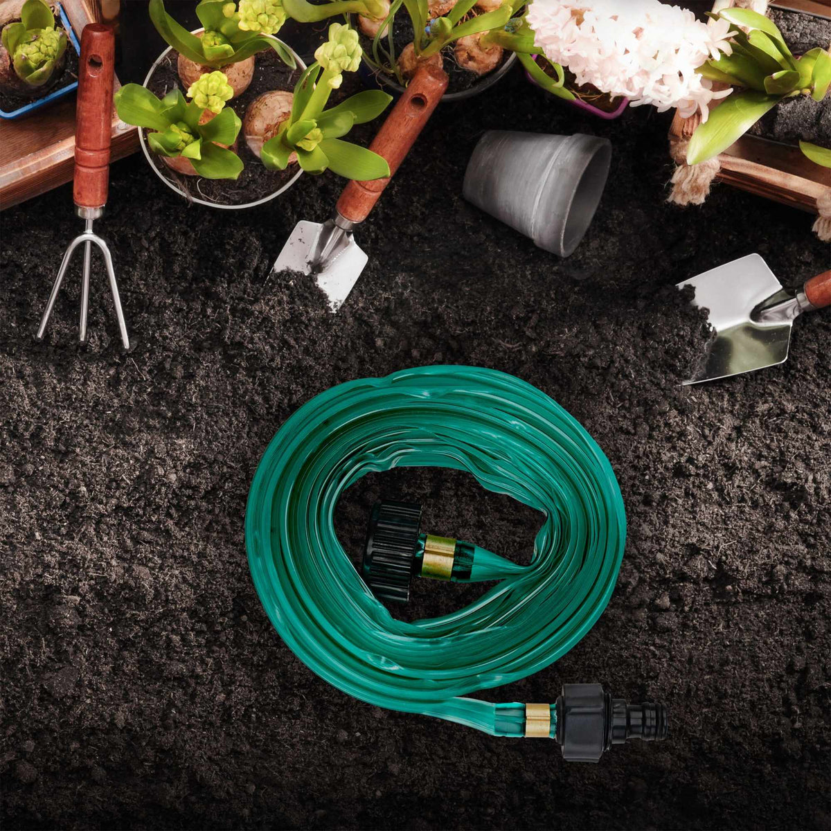 Flat irrigation hose 3 m