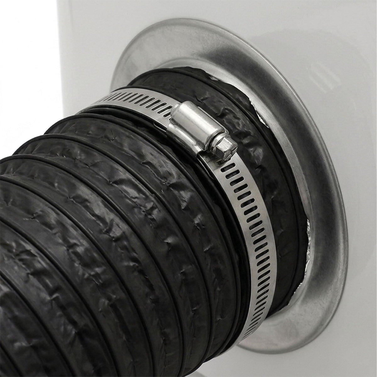 Flexible Black Vent Hose, 5m - 100mm, PVC & Aluminium
