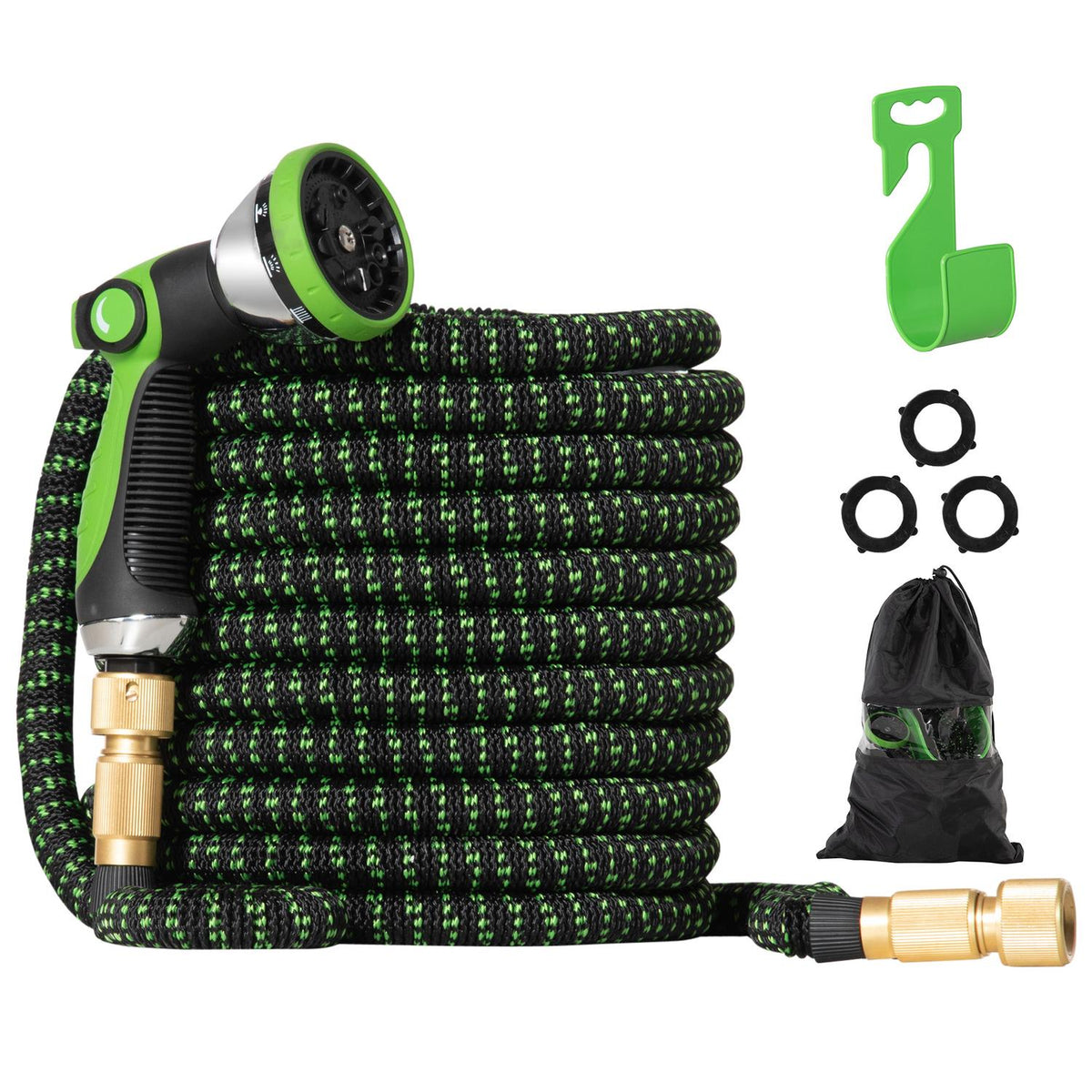 Flexible Garden Hose 22.5 M 10 Functions Spray Nozzle Water Hose 1/2 3/4 Inch Connection Car Wash Watering
