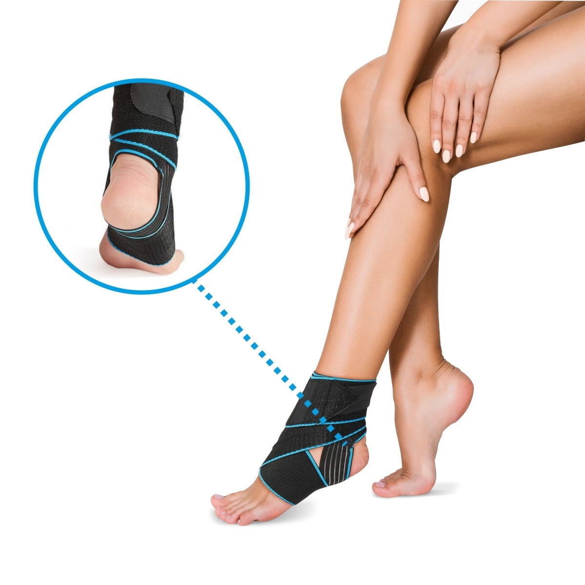 Flexible Neoprene Foot Bandage – Adjustable Support