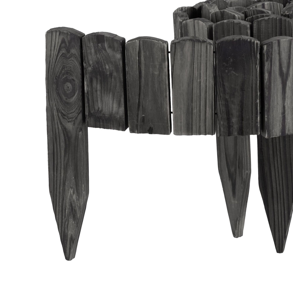 Flexible Wooden Garden Bed Edging – Natural Spruce Finish