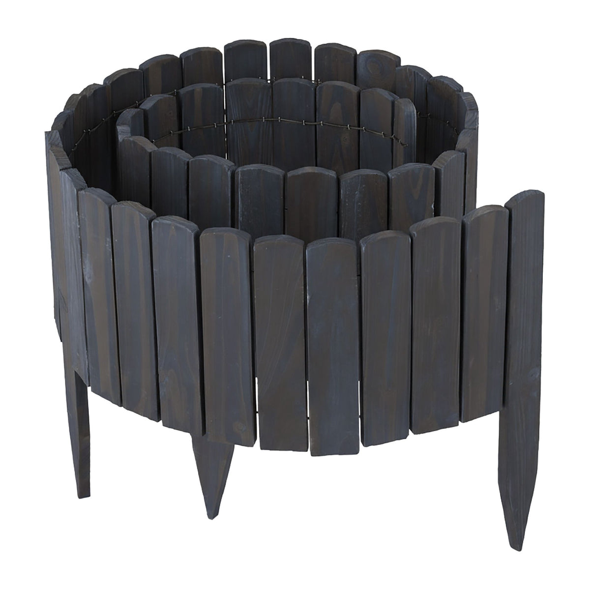 Flexible Wooden Garden Bed Edging – Spruce Finish