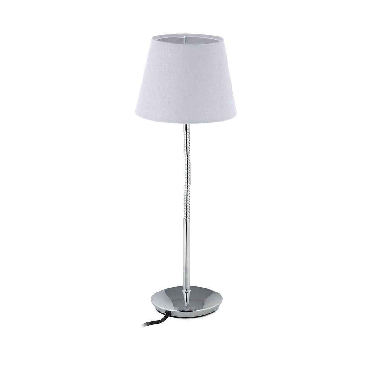 Flexible table lamp with fabric shade