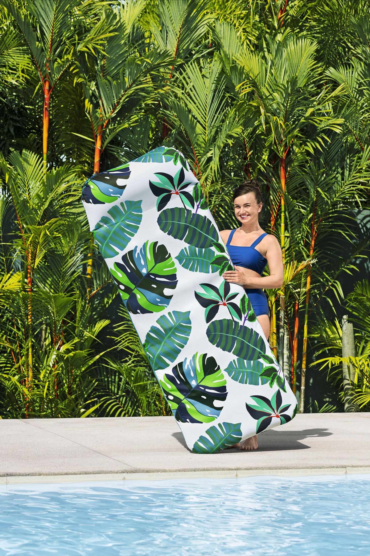 Floating Mat with Pillow Cushion, UV Protection, 1.83m x 73cm