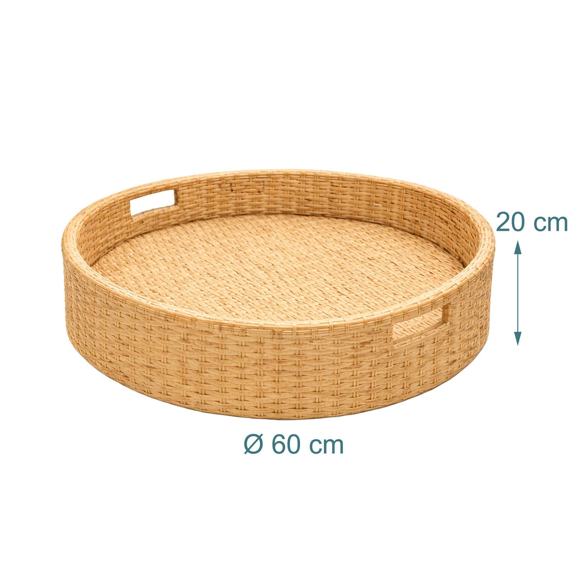 Floating Pool Tray, 60 cm, PE Rattan, Foam Core