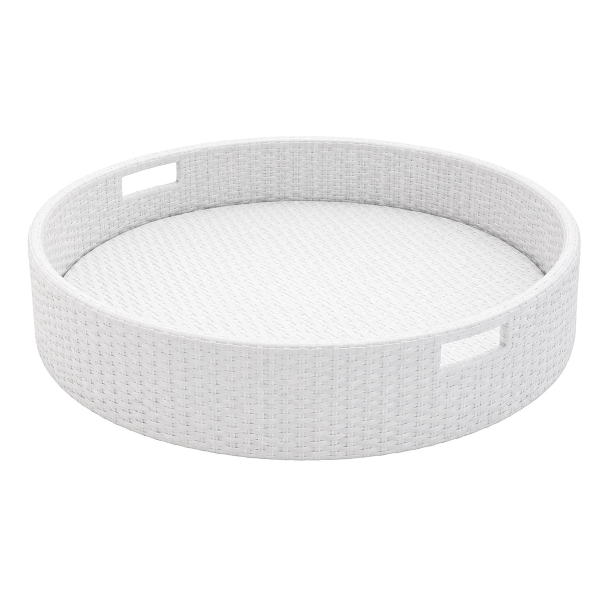 Floating Pool Tray, White, 80 cm, PE Rattan