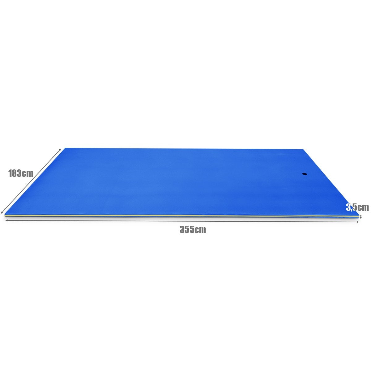Floating Water Mat Tear-Resistant XPE Foam Mat for Pool 355 x 183 x 3.5cm Blue