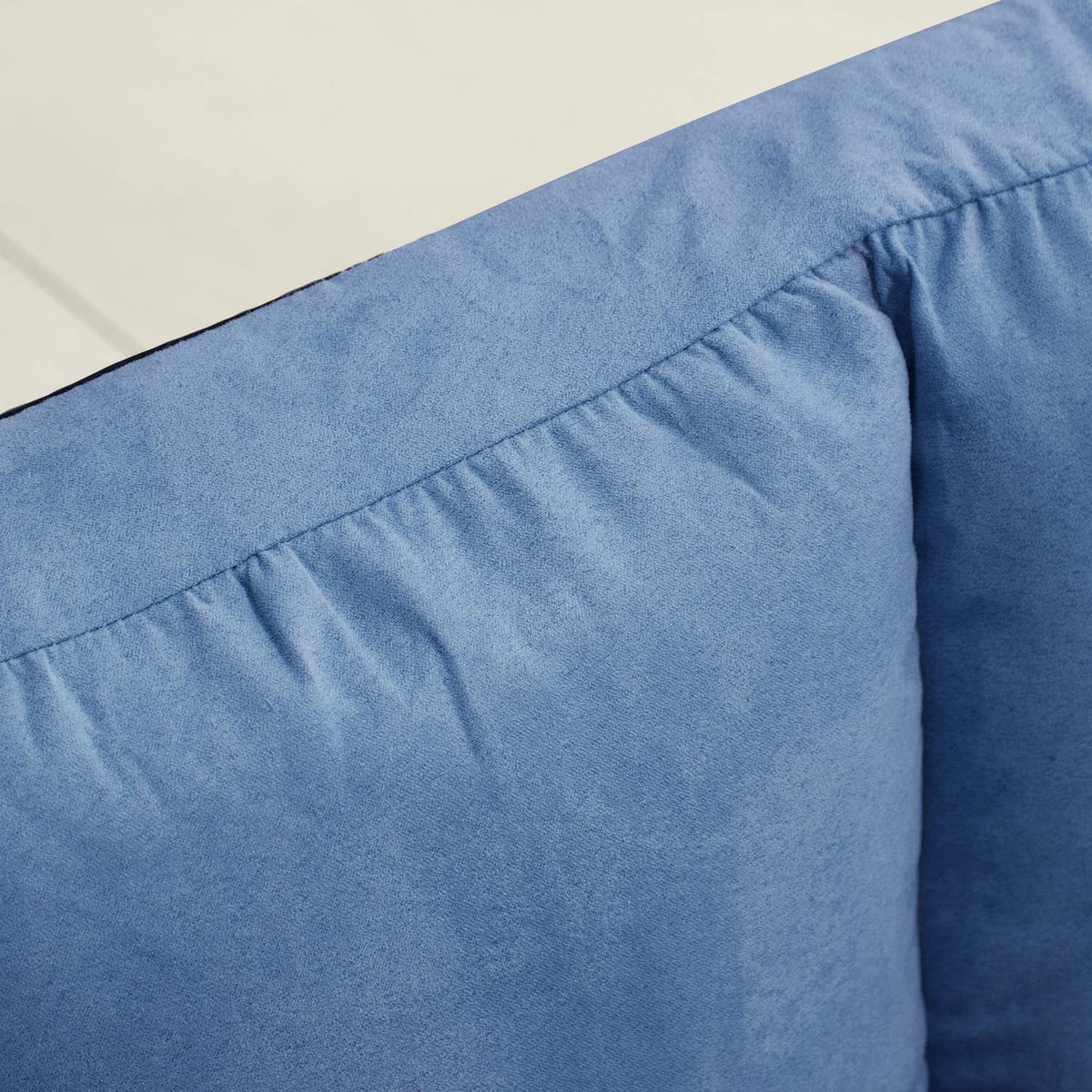 Floor Chair 2-In-1 Floor Chair Folding Bed Backrest 3 Positions Adjustable Seat Cushion Velvet Steel Blue 102X73X60Cm