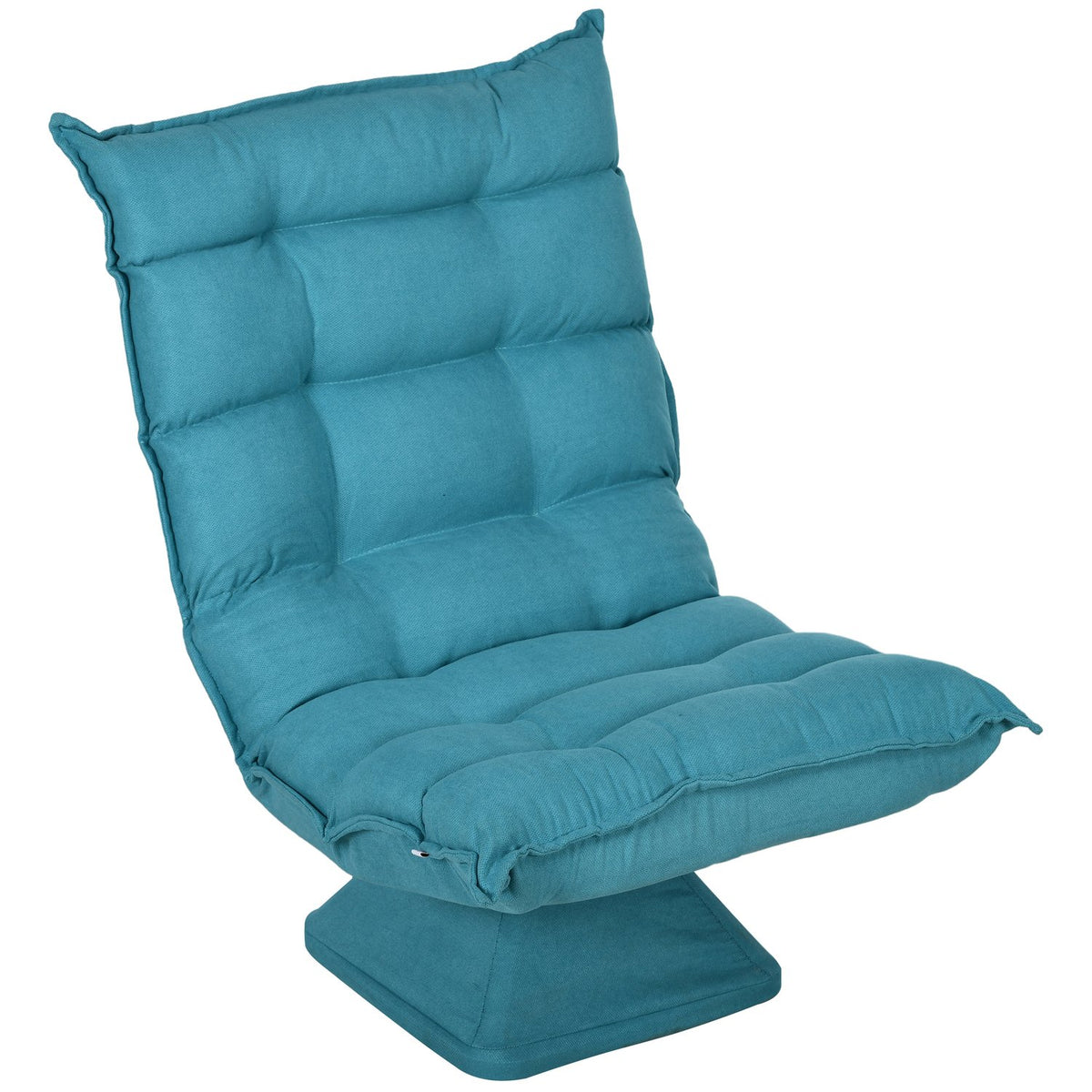 Floor Chair Adjustable Floor Sofa Swivel Meditation Chair Relax Chair Lazy Sofa Living Room Office Blue