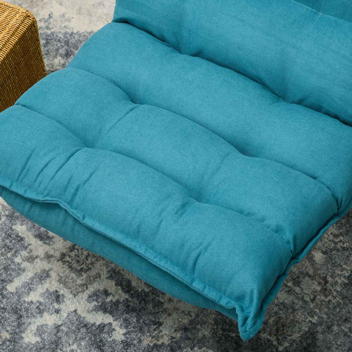 Floor Chair Adjustable Floor Sofa Swivel Meditation Chair Relax Chair Lazy Sofa Living Room Office Blue