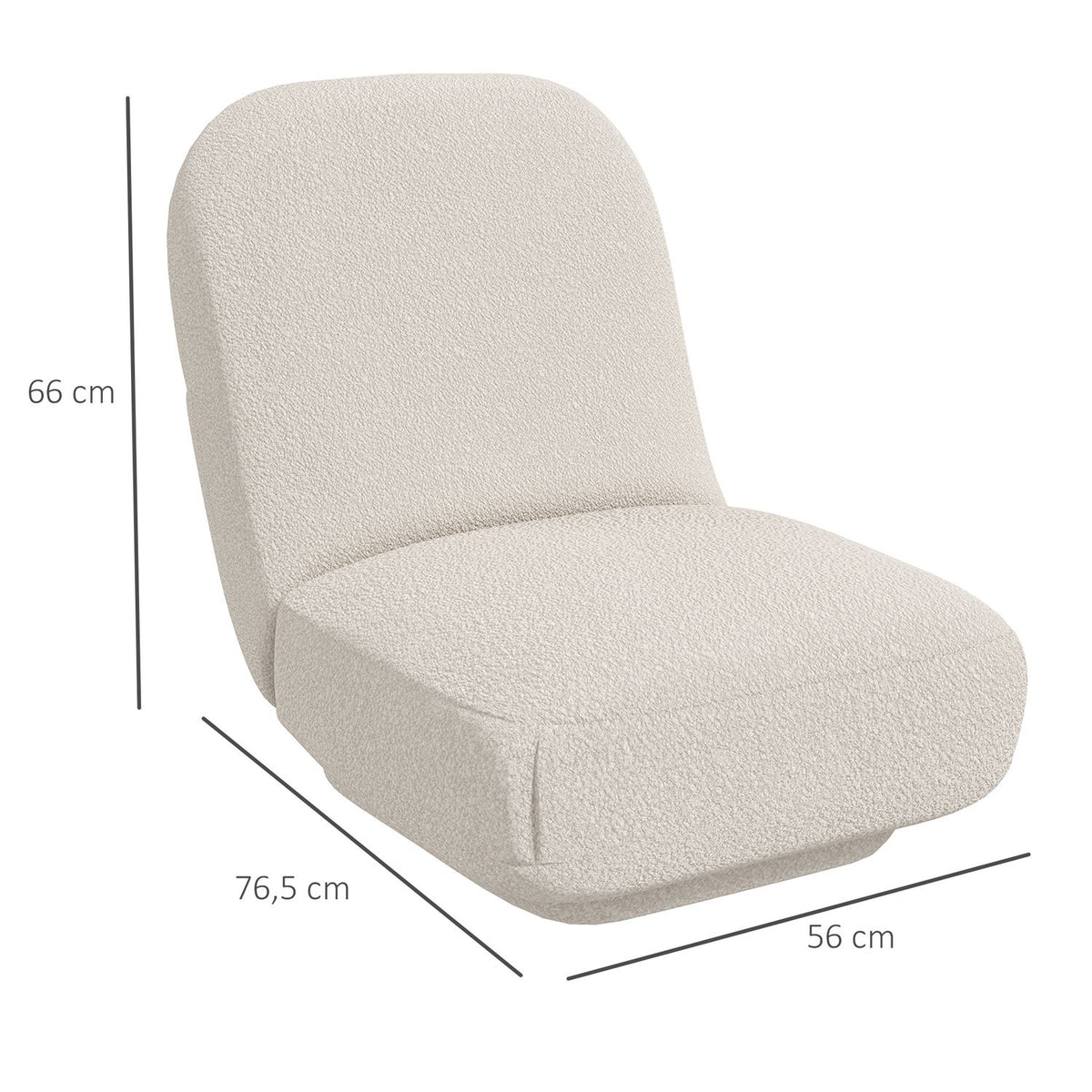 Floor Chair Floor Chair & Floor Sofa In Velvet Look Meditation Chair Lazy Sofa For Living Room Bedroom Cream