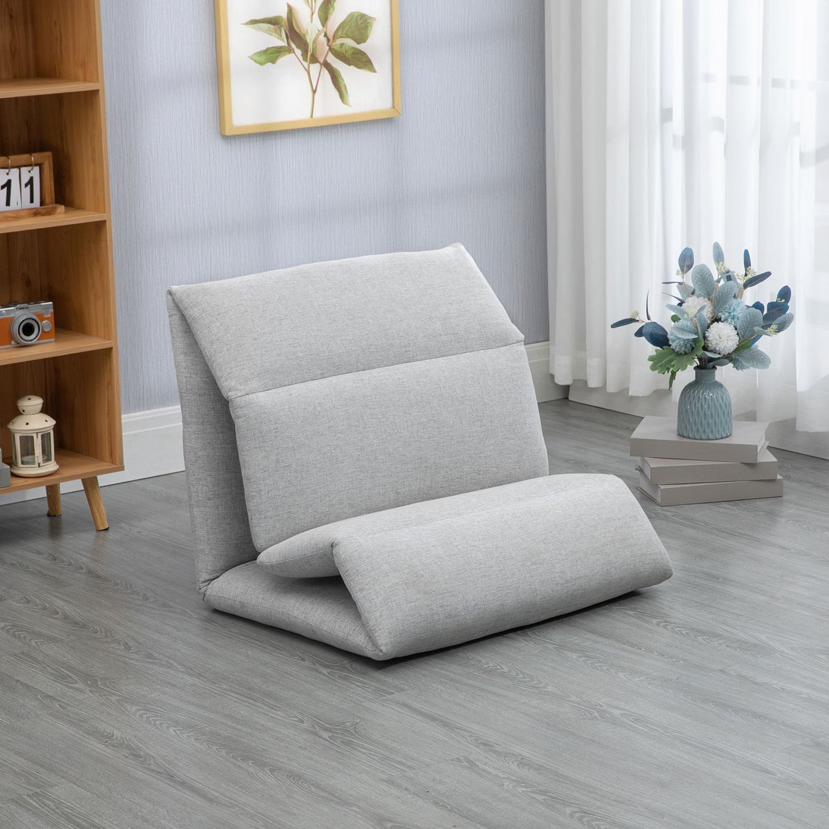 Floor Chair, Floor Chair With 5-Level Adjustable Backrest, Folding Floor Sofa With Reclining Function, Floor Cushion