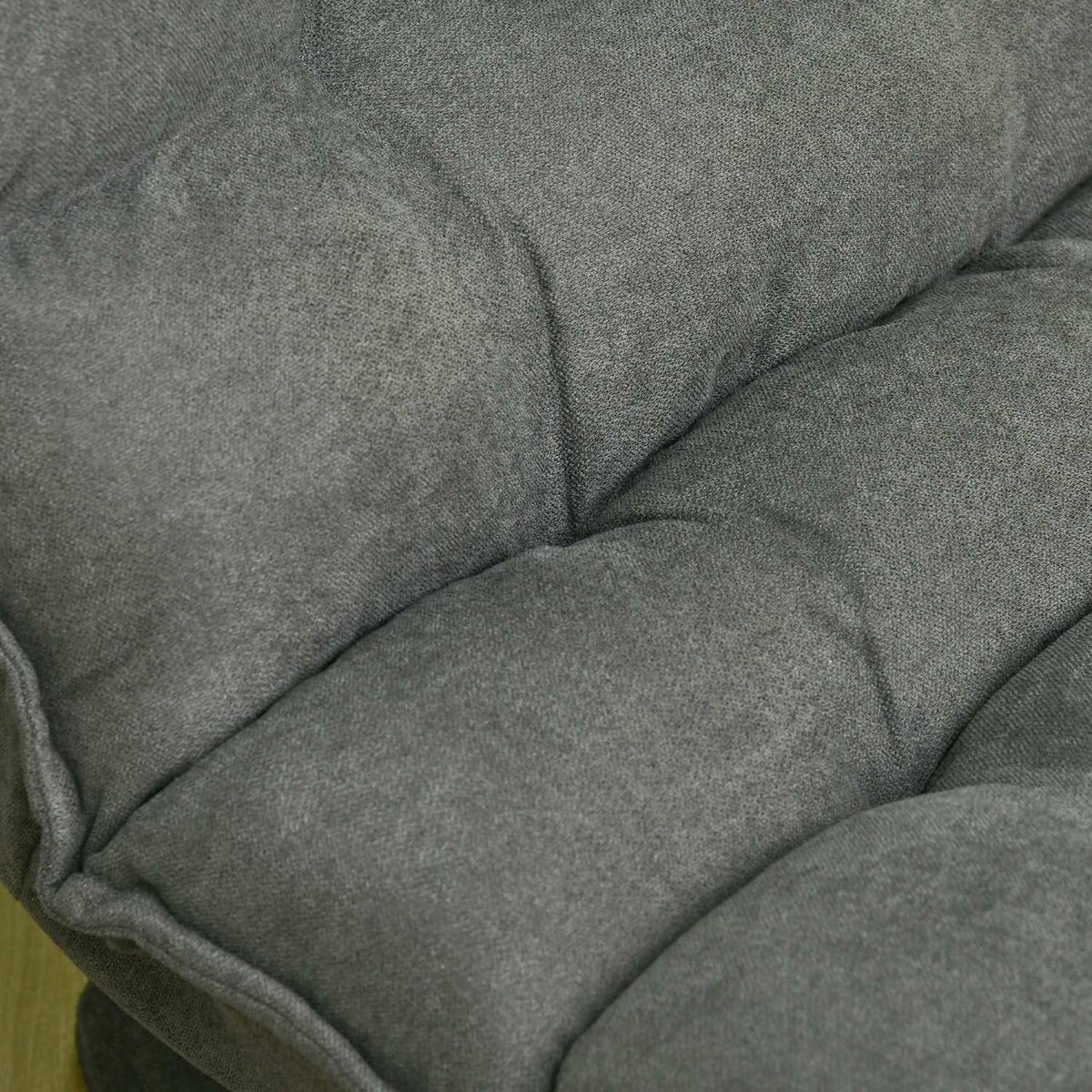 Floor Chair Floor Sofa With Adjustable Backrest, Swivel Relaxation Chair, Floor Seat Cushion For Living Room, Office, Microfiber Cloth, Gray