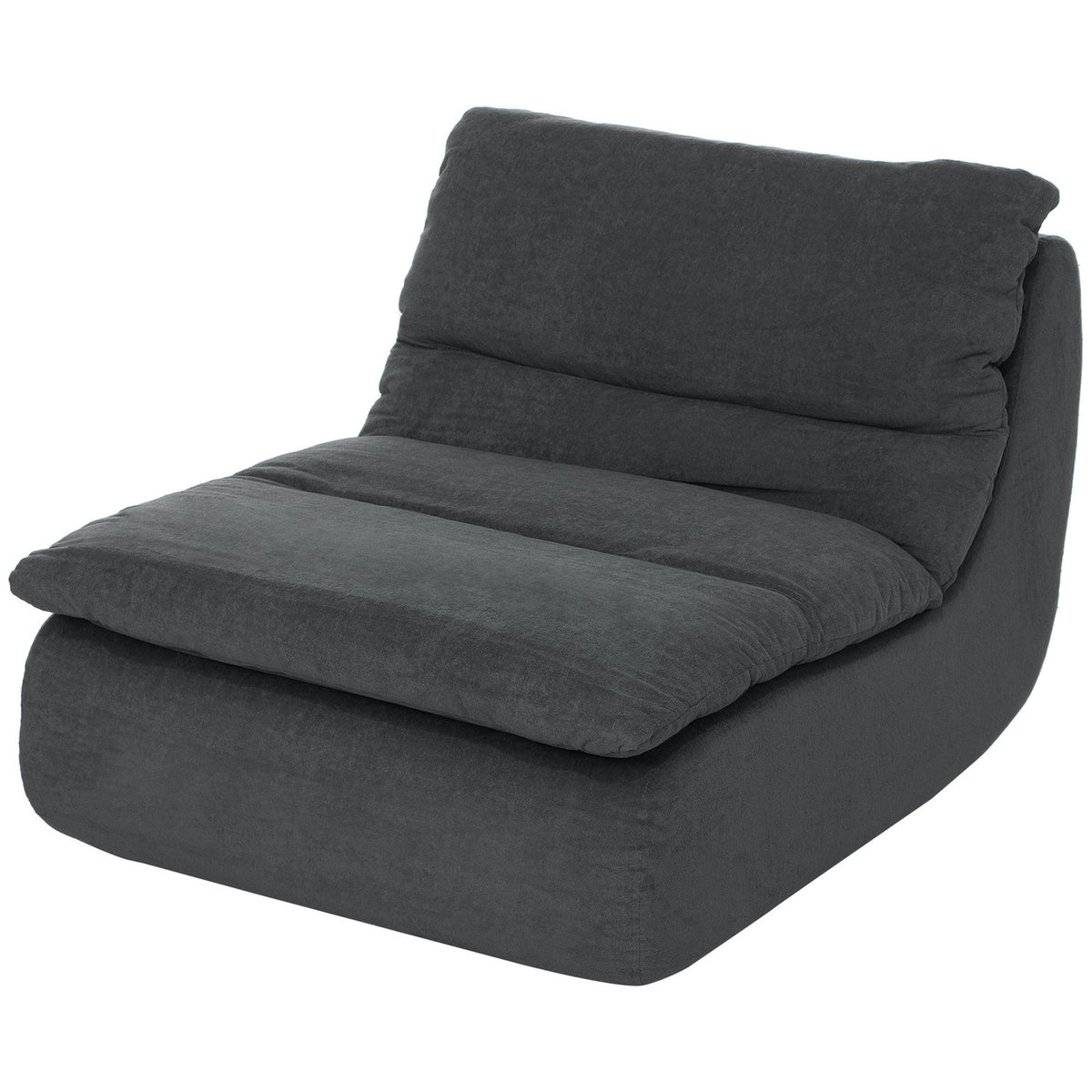 Floor Chair with One-Piece Ultra-High Density Foam, Floor Chair Lazy Sofa with Washable Cover Meditation Chair Relax Chair for Home, Office, Gray