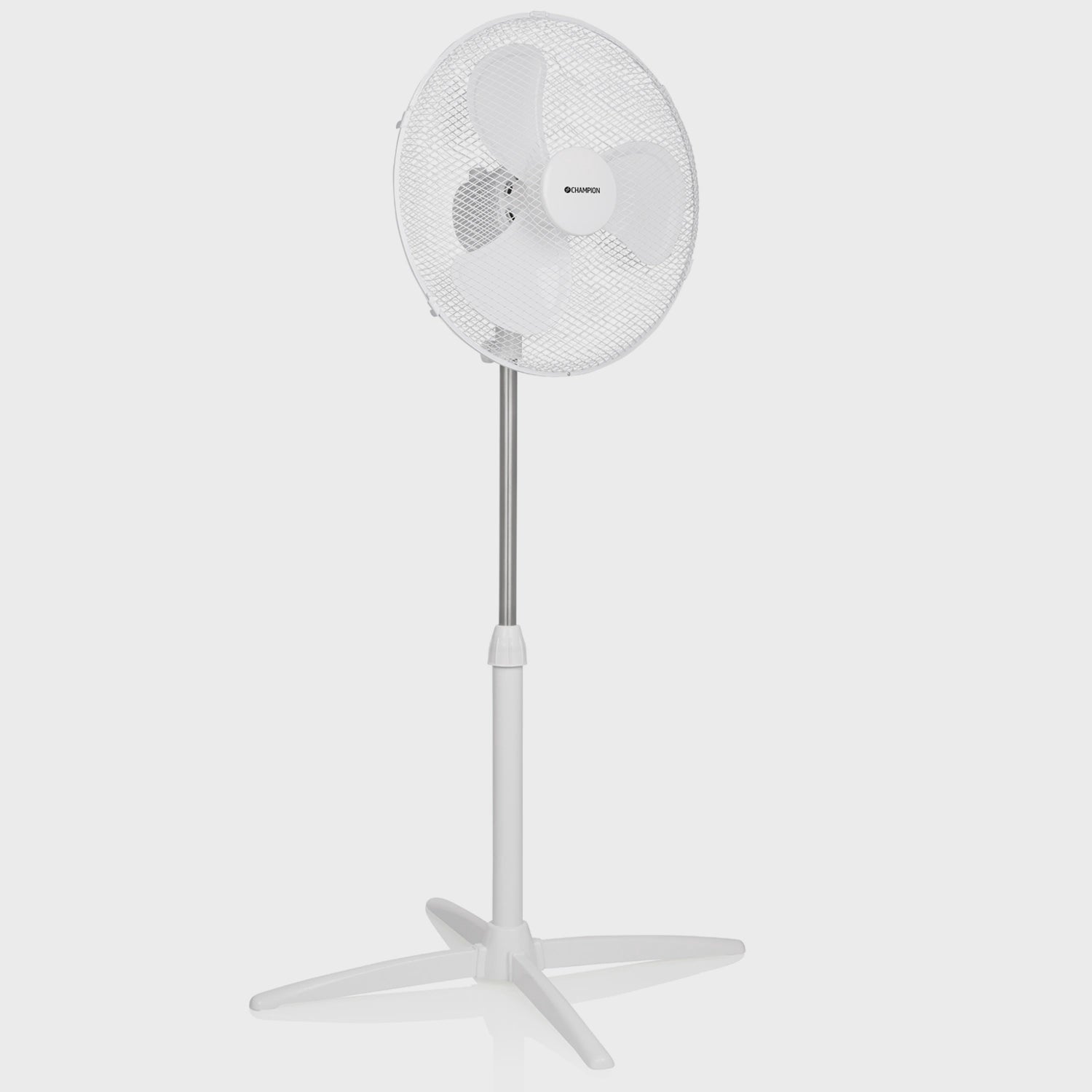 Floor Fan 40cm, 3 Speeds, Oscillating, White
