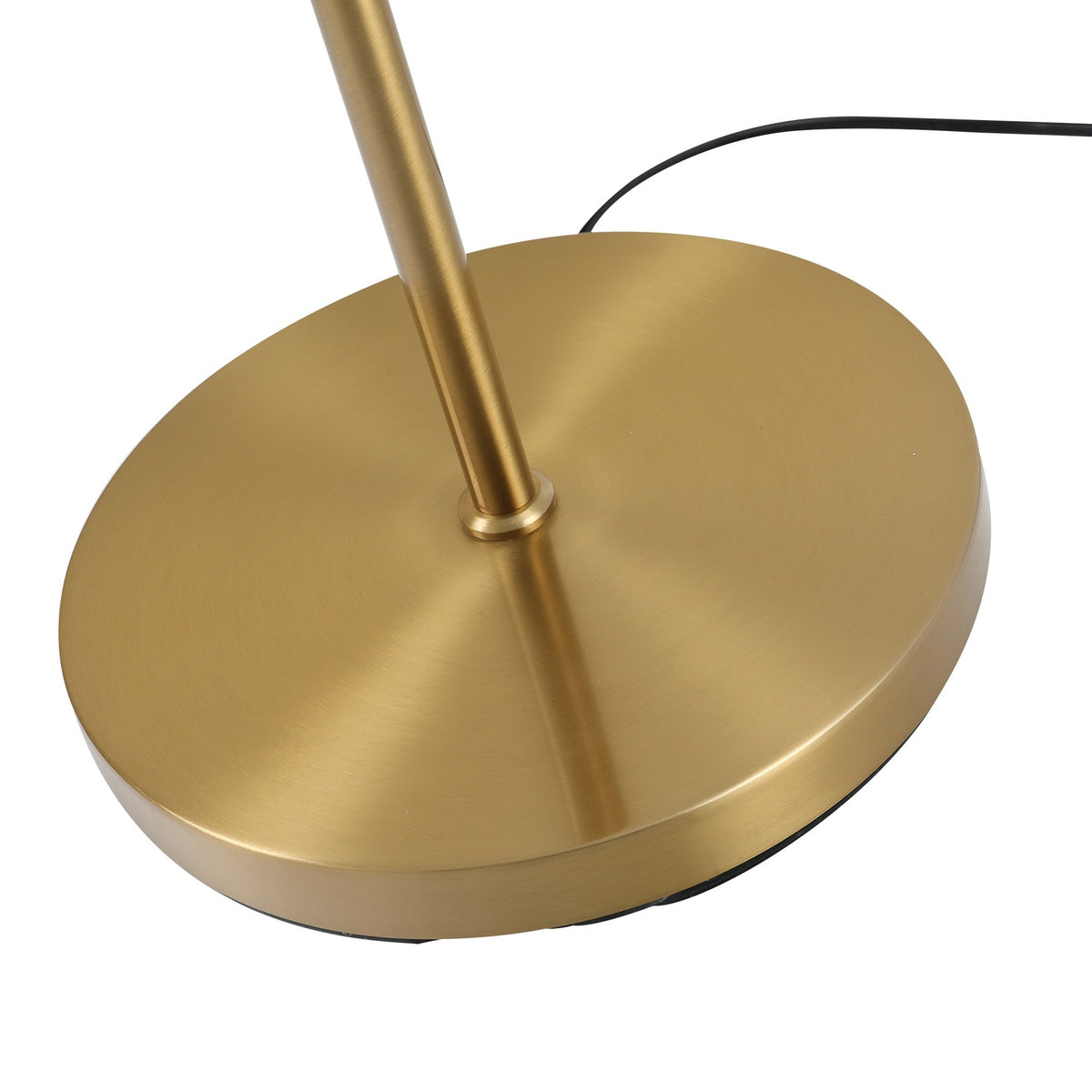 Floor Lamp Floor Lamp 2-Part Glass Lampshade, Steel + Glass, 39 X 28 X 165Cm (Golden + White)