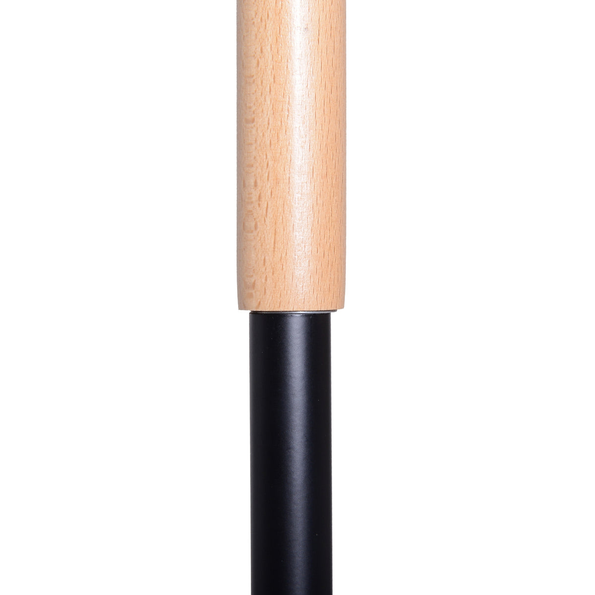 Floor Lamp Floor Lamp In Industrial Design, Wood & Metal, Black & Natural, 40W, 54X30X155Cm