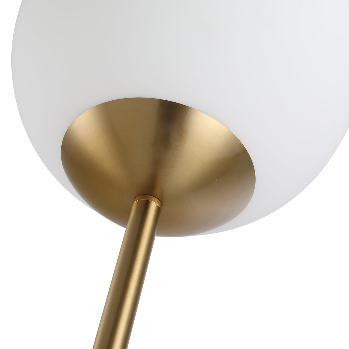 Floor Lamp In Gold Elegant Living Room Floor Lamp Made Of Metal With Glass, 25X25X171Cm