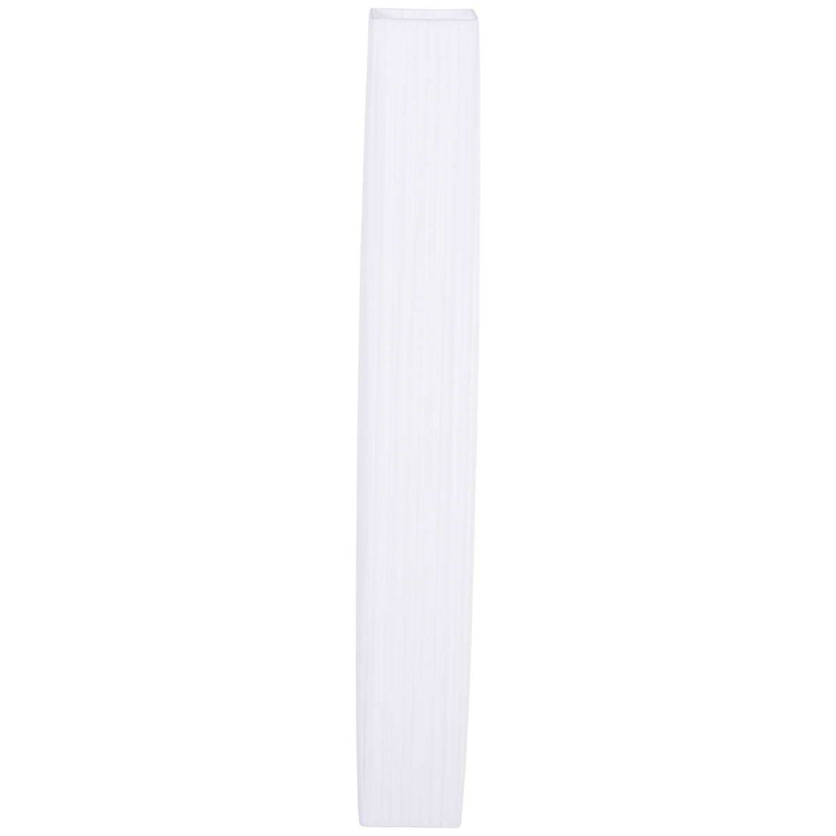 Floor Lamp Modern Floor Lamp E27, Stainless Steel & Polyester, White, 14X14X120Cm