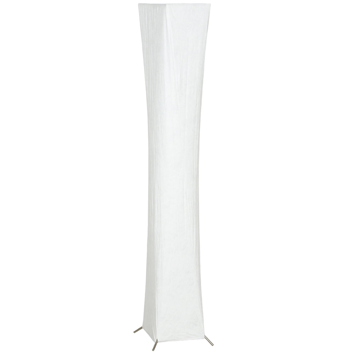 Floor Lamp with Paper Shade, Foot Switch, 3 Brightness Levels