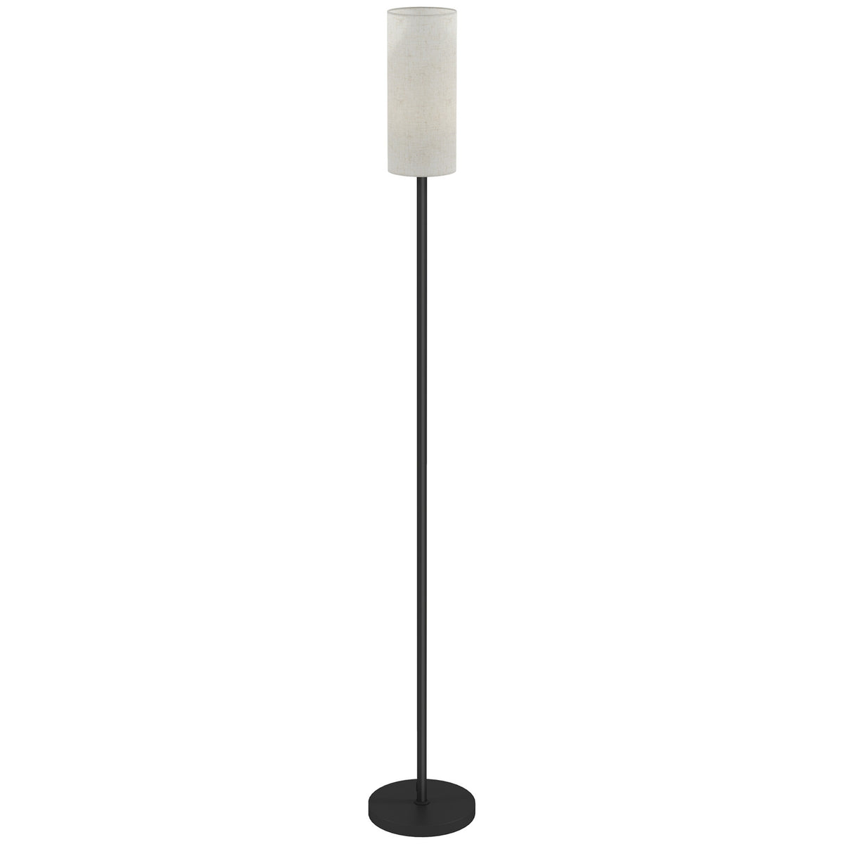 Floor lamp, floor lamp with fabric lampshade, E27 socket, floor lamp floor lamp with foot switch for living room, bedroom, excl. bulb, white |