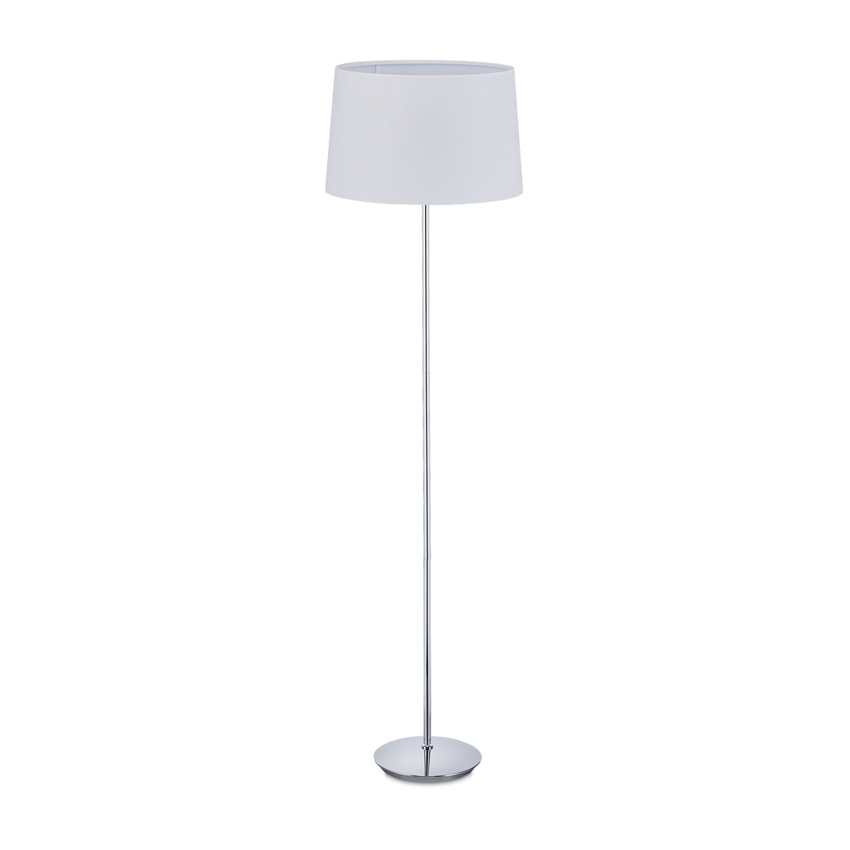 Floor lamp with fabric shade