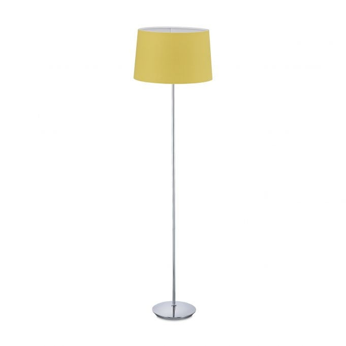 Floor lamp with fabric shade