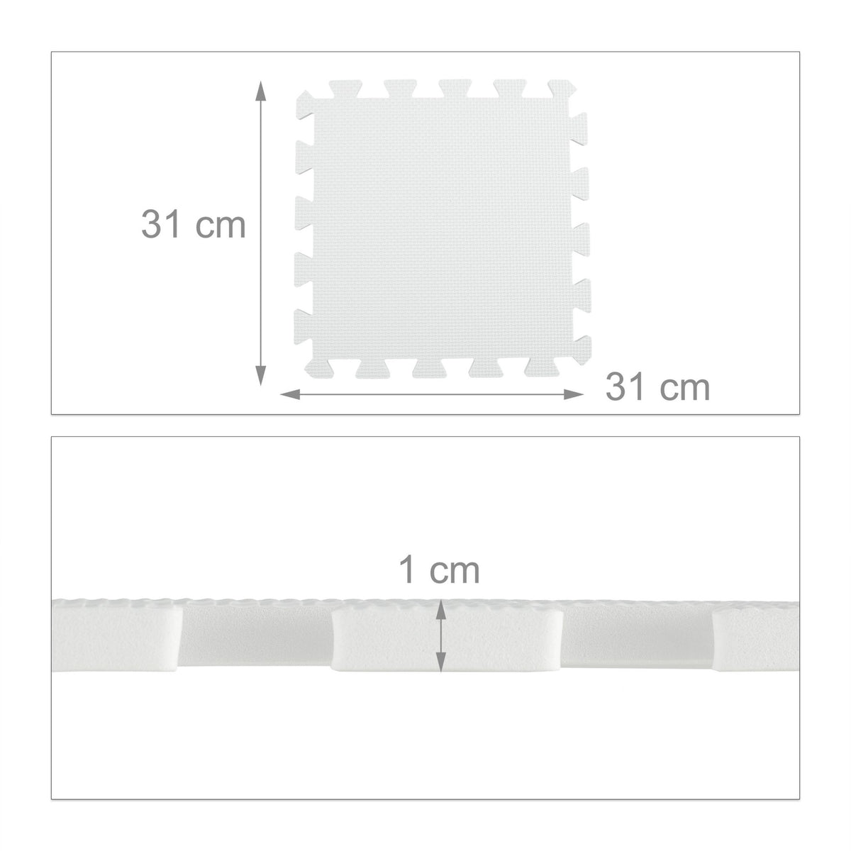Floor protection mat 30x30cm Set of 24