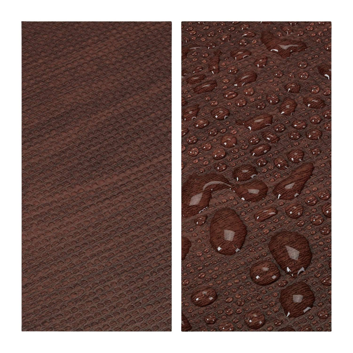 Floor protection mat in wooden look Set of 9