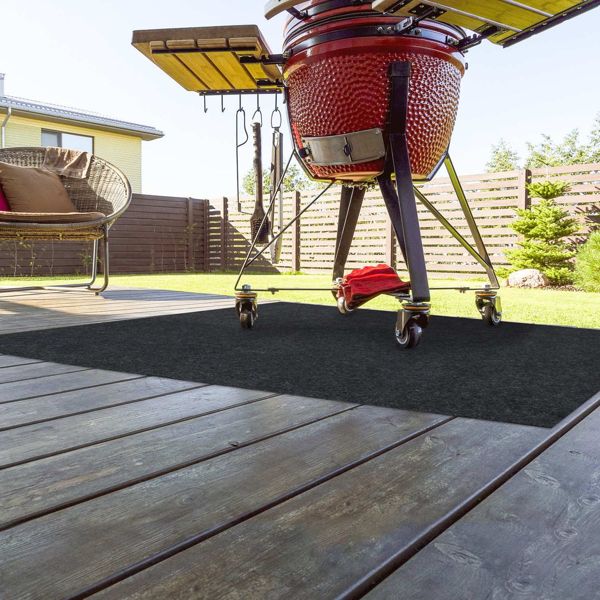 Floor protection mat washable