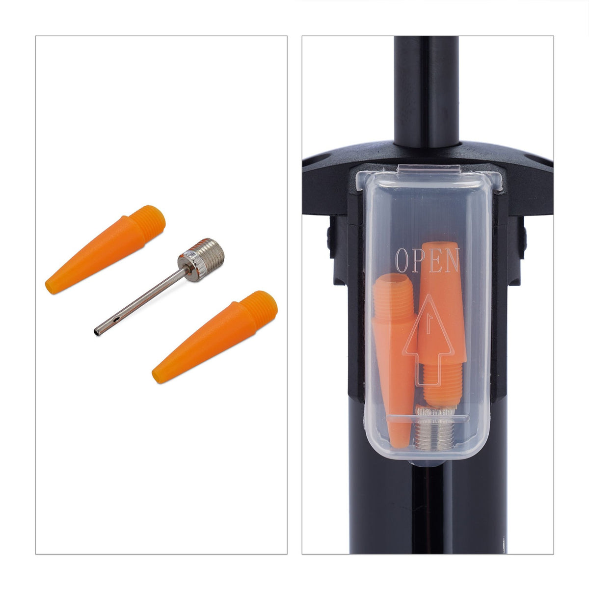 Floor pump with pressure gauge