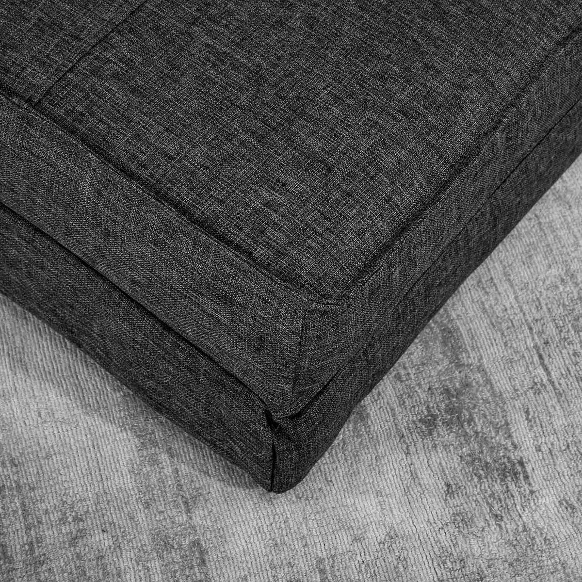 Floor sofa foldable armchair floor chair 5-stage adjustable folding armchair sofa bed single sofa dark grey 61 x 73 x 58 cm |