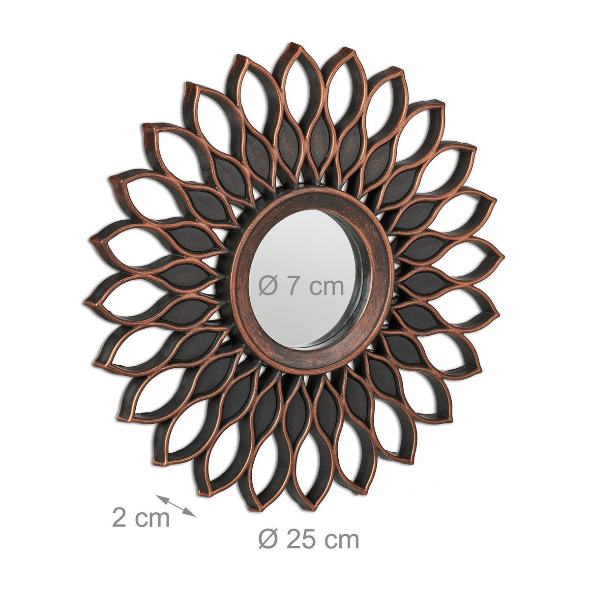 Floral mirror set of 3
