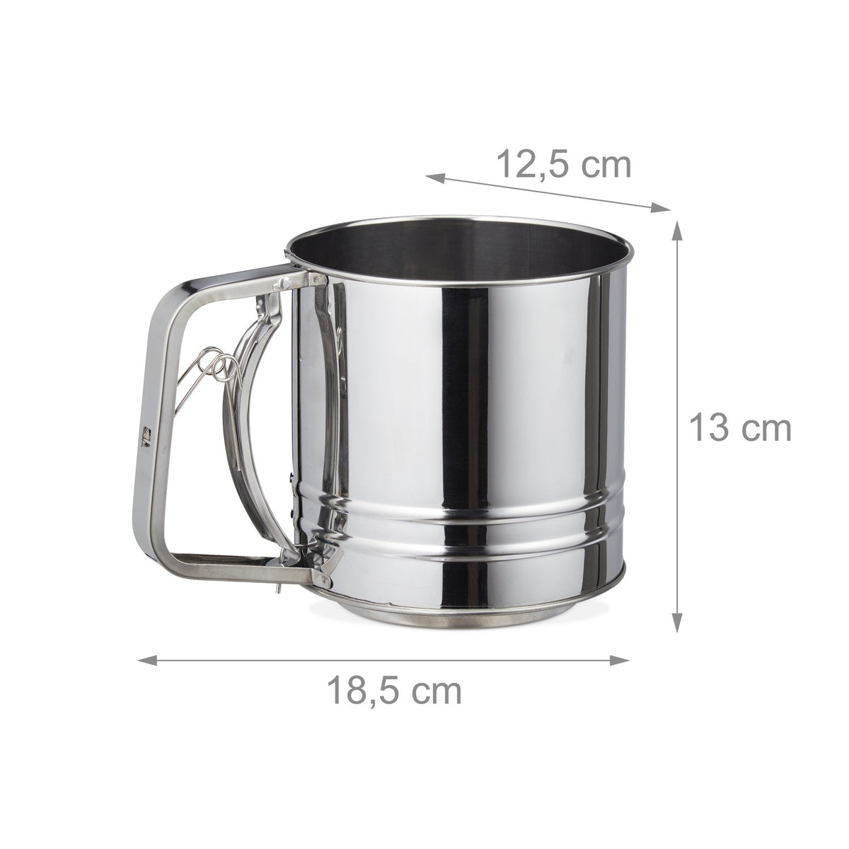 Flour sieve in stainless steel