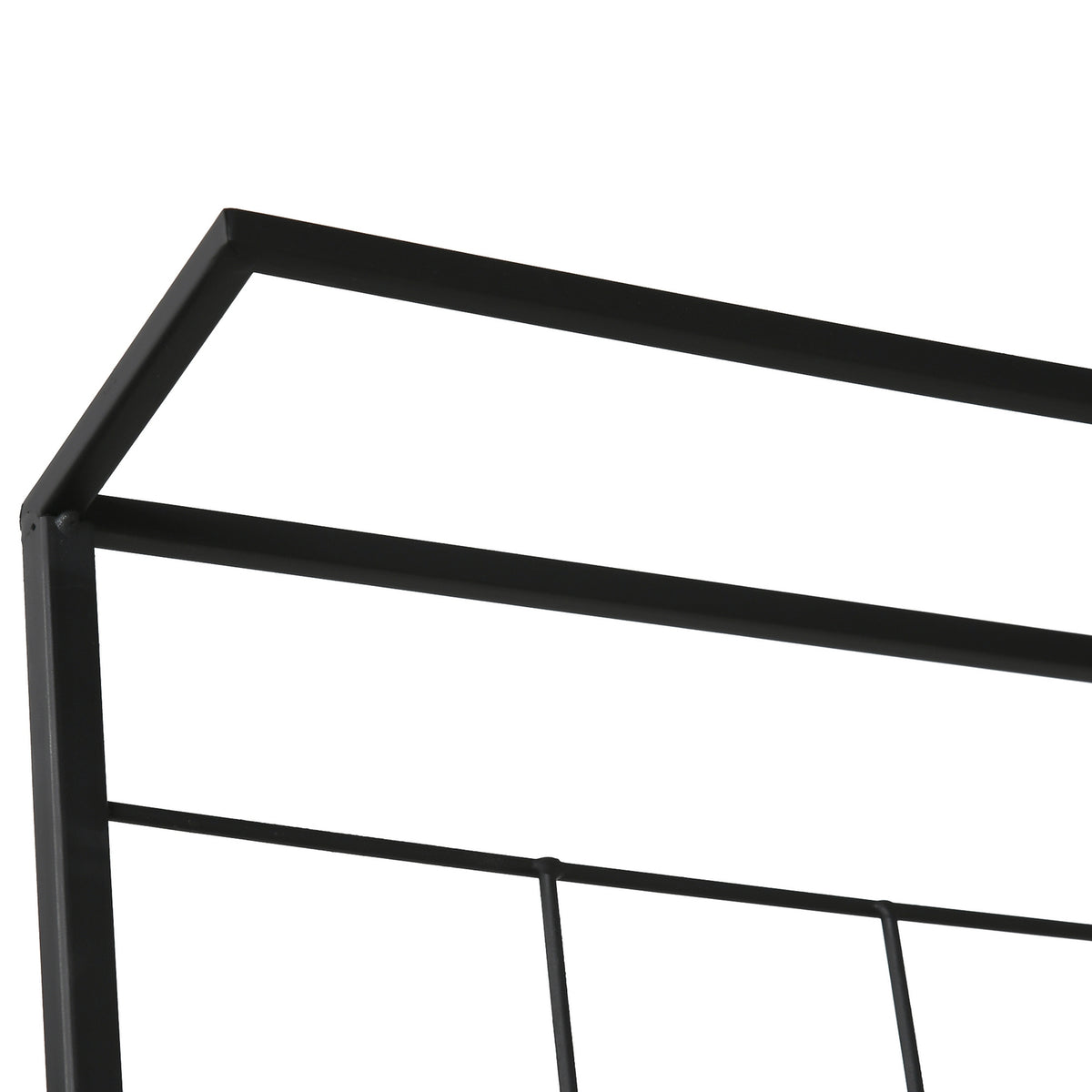 Flower Stairs Metal 3 Steps Plant Stand For Indoor & Outdoor, Ladder Shelf, Black, 60.5X59.5X95.5Cm