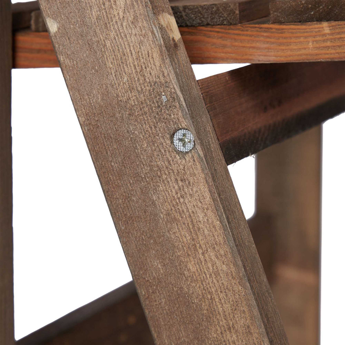 Flower Stairs Wood Dark Brown