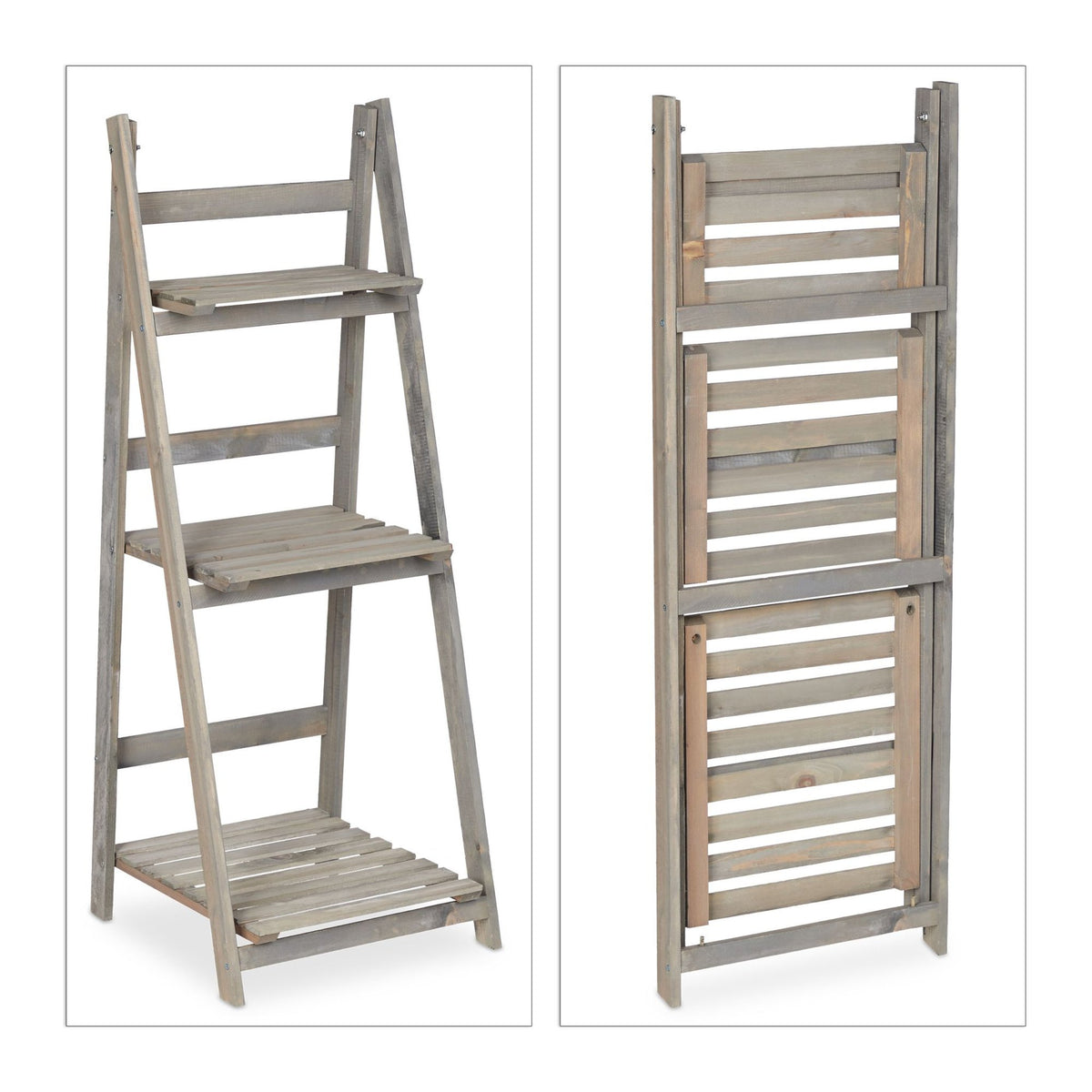 Flower Stairs Wood Grey