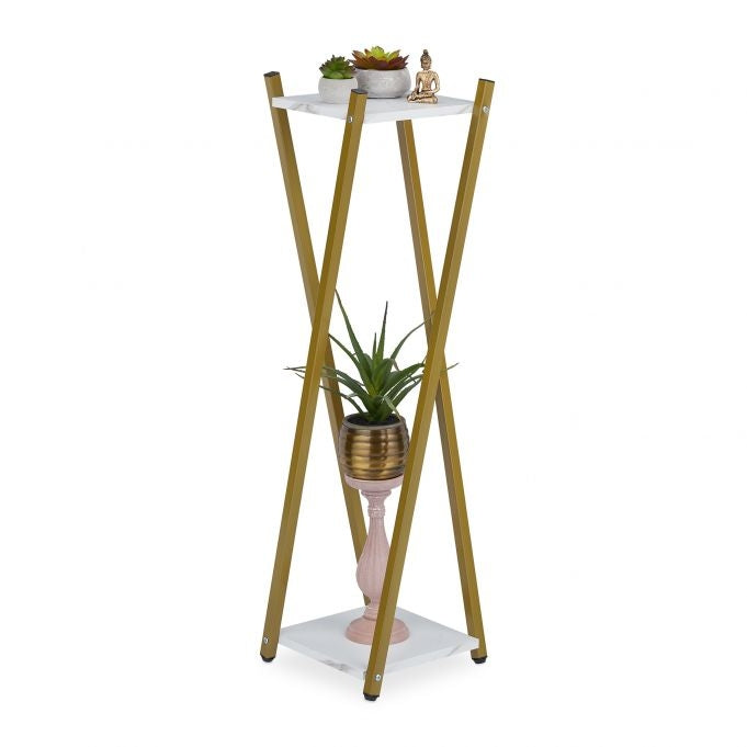 Flower pedestal with 2 levels