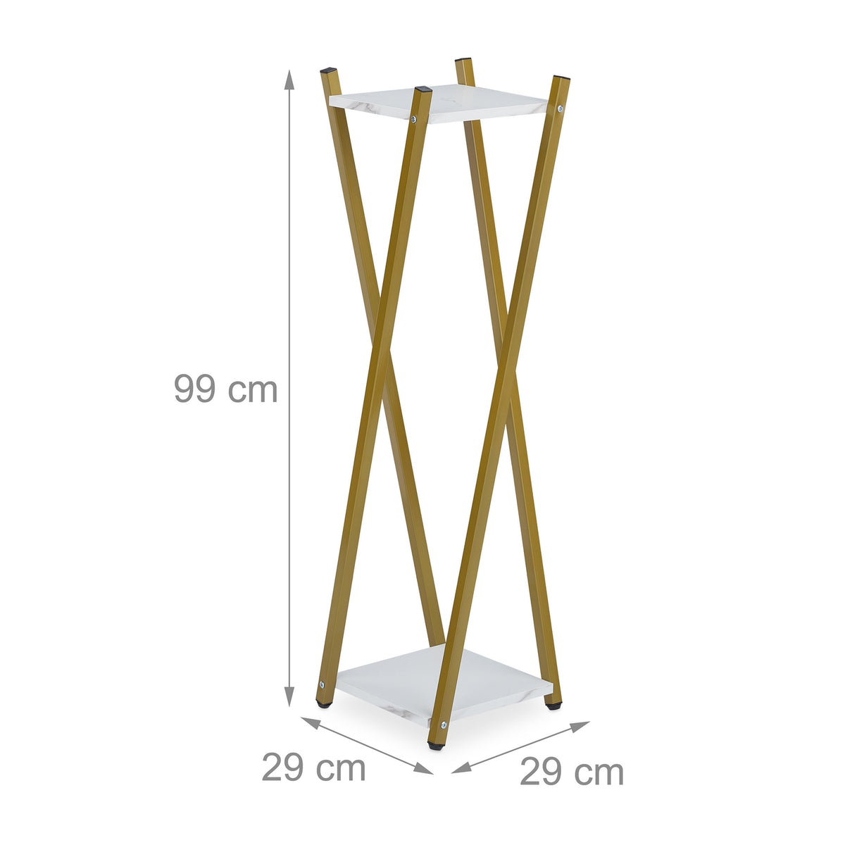 Flower pedestal with 2 levels