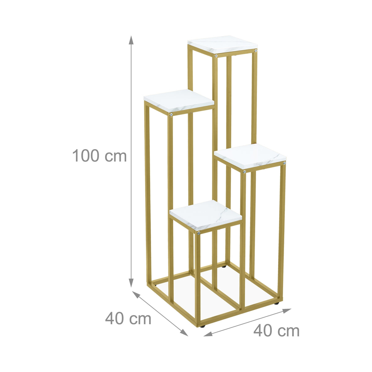 Flower staircase gold in 4 levels
