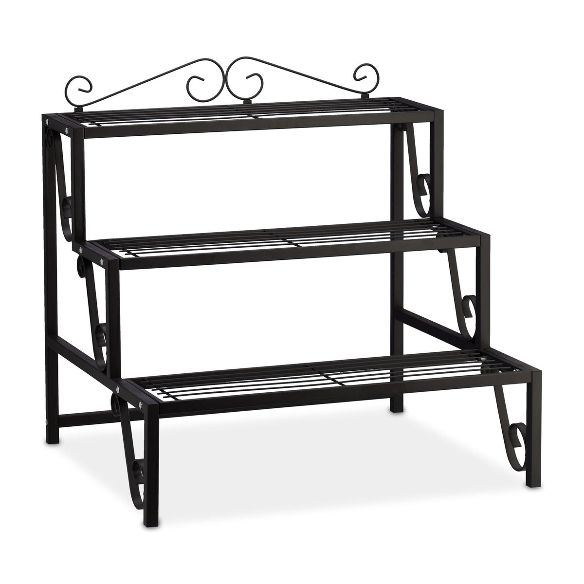 Flower staircase in metal 3 steps