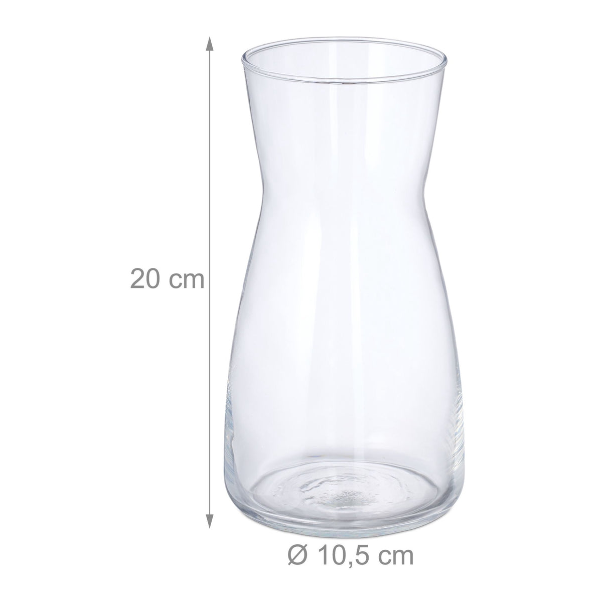 Flower vase in glass
