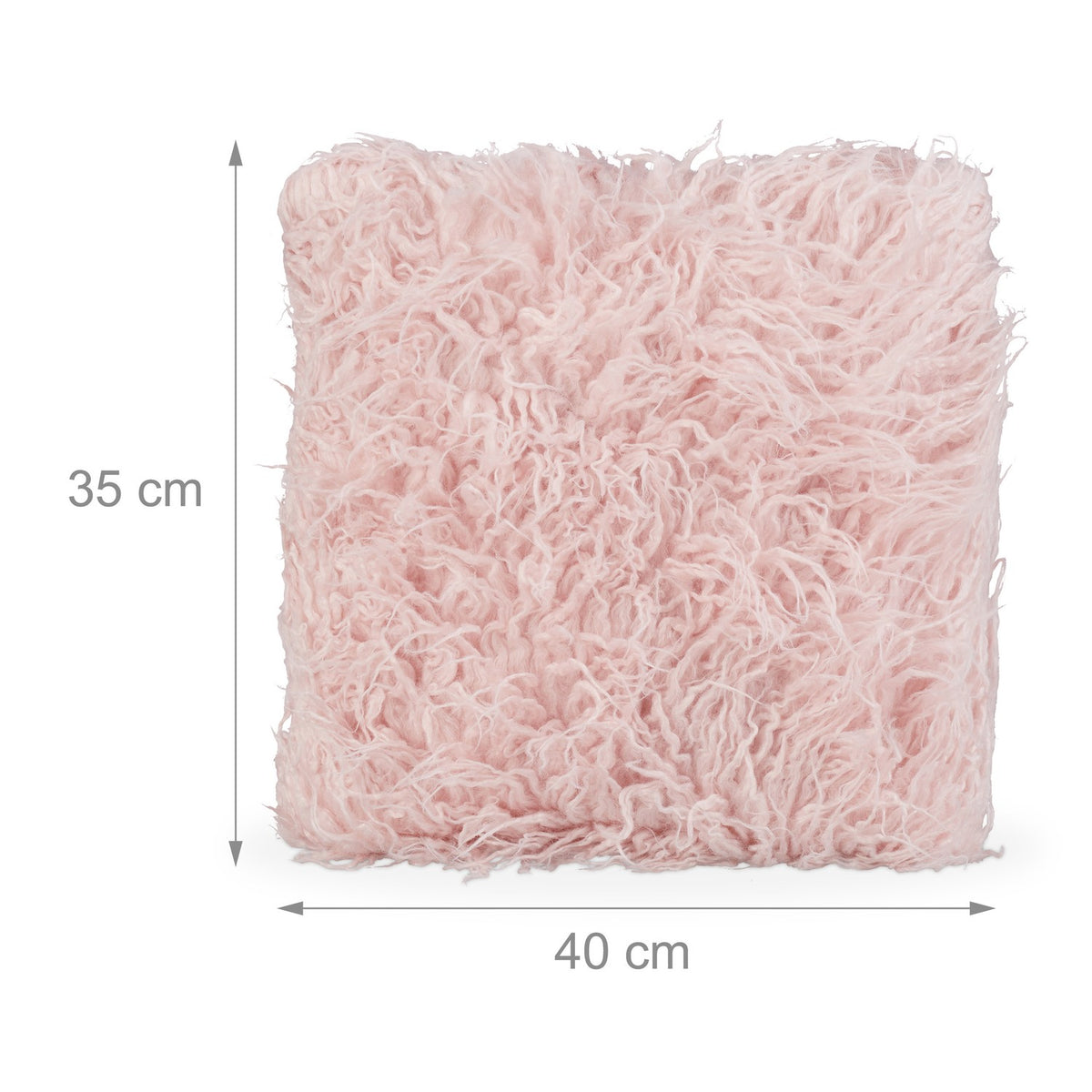Fluffy pillow pink