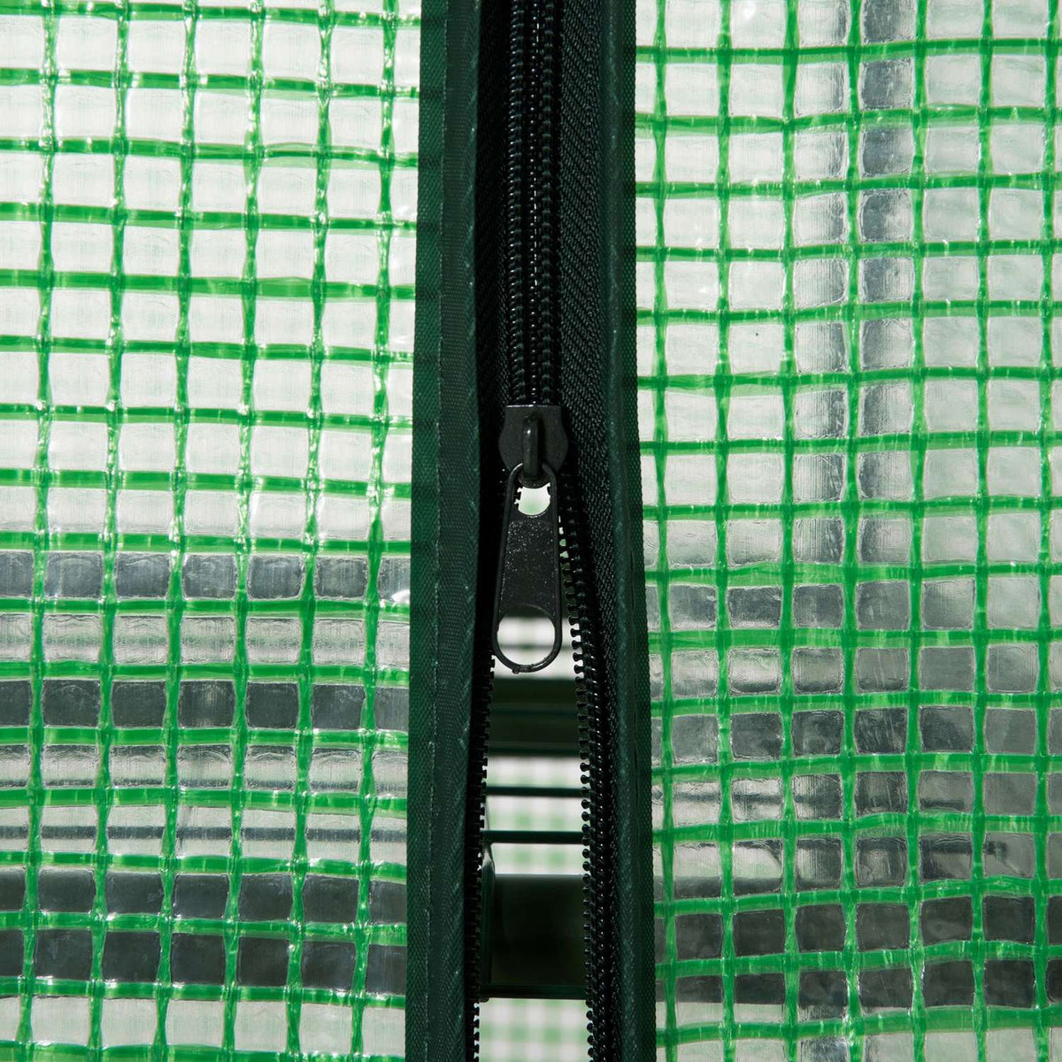 Foil Greenhouse 3 Shelves, Mini Greenhouse For Balcony, Greenhouse, Tomato House, Metal, Green, 80X49X120Cm