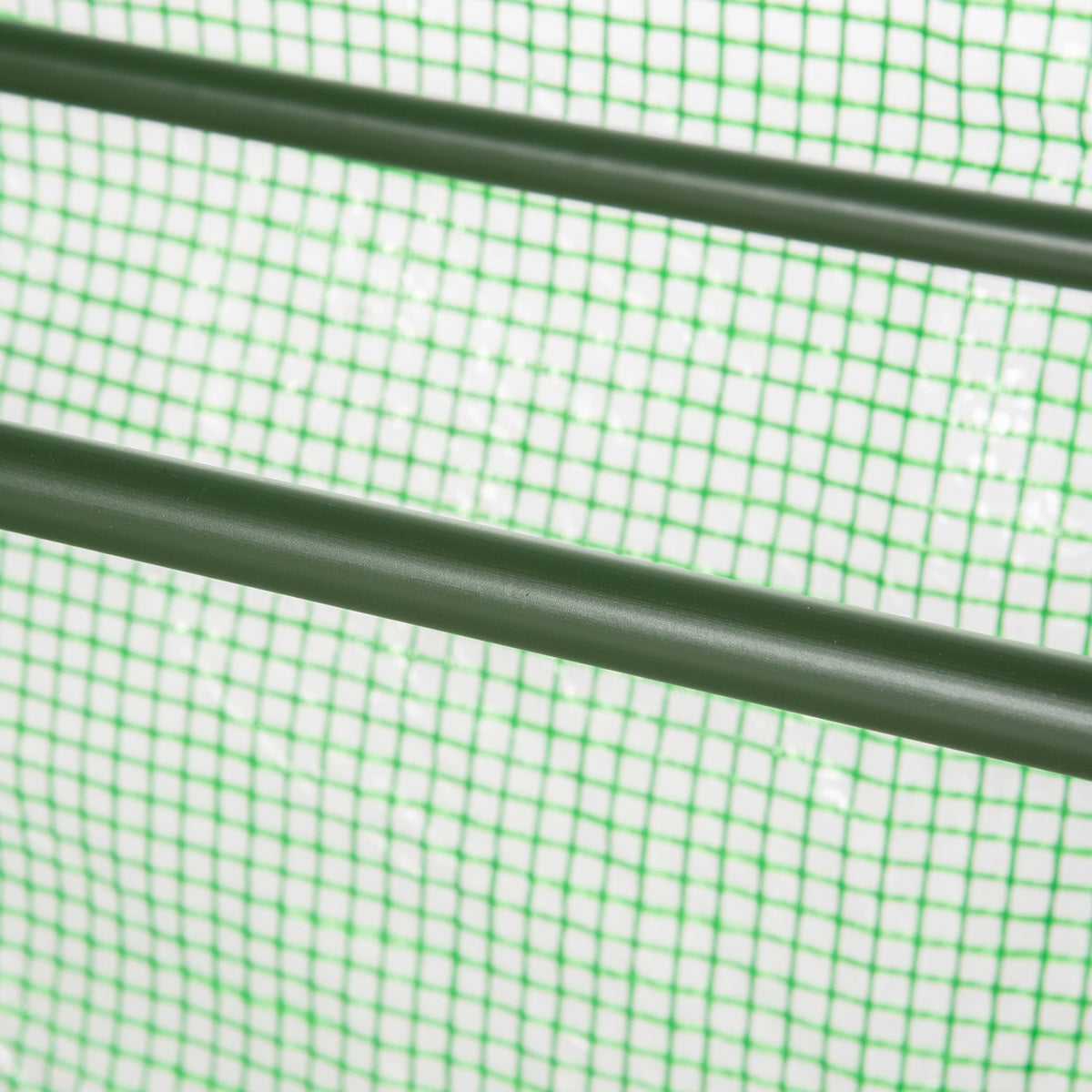 Foil Greenhouse 4 Shelves, Mini Greenhouse For Balcony, Greenhouse, Tomato House, Metal, Green, 80X49X160Cm