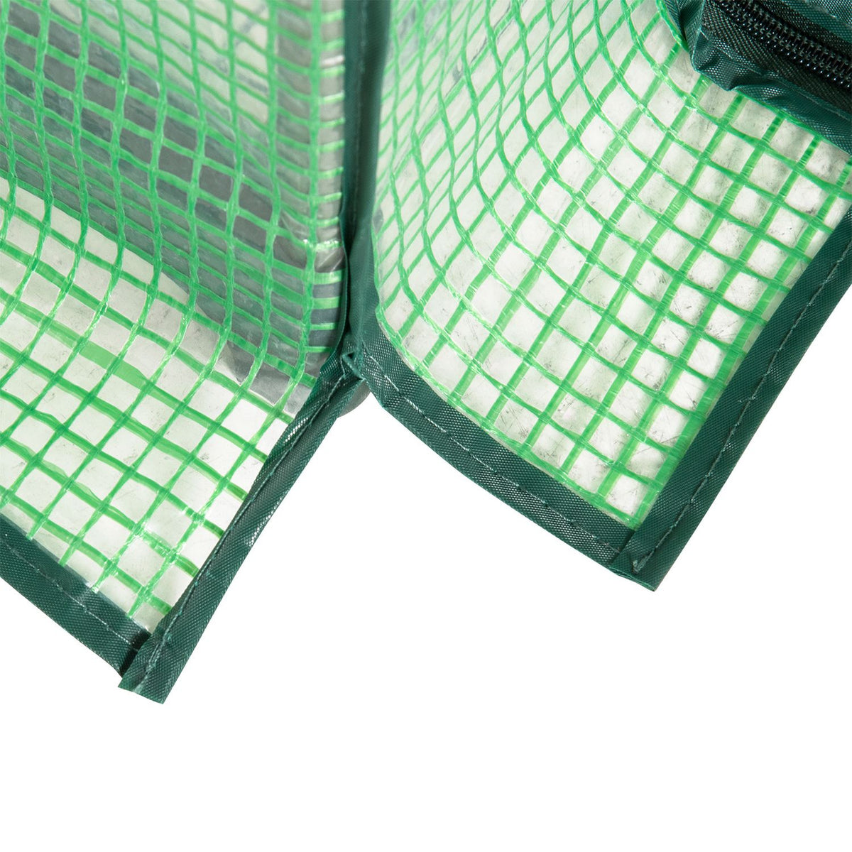 Foil Greenhouse 4 Shelves, Mini Greenhouse For Balcony, Greenhouse, Tomato House, Metal, Green, 80X49X160Cm