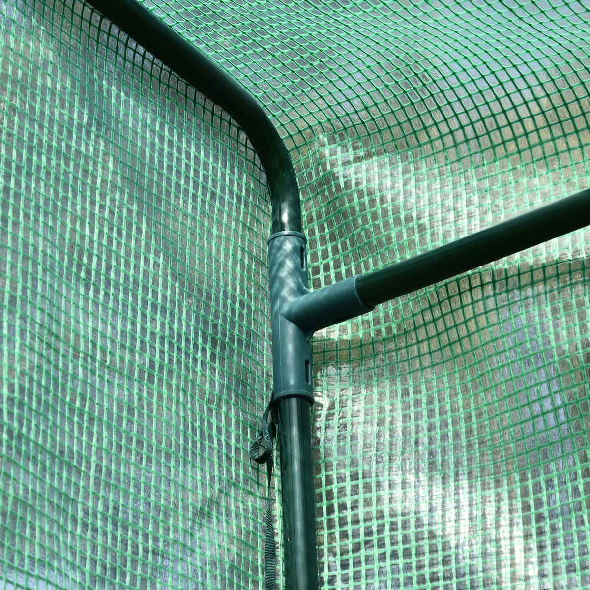 Foil Greenhouse Courtyard Balcony Mini Portable Metal Frame Warm Garden Shed Steel Pe Plastic Green 100 X 50 X 150 Cm