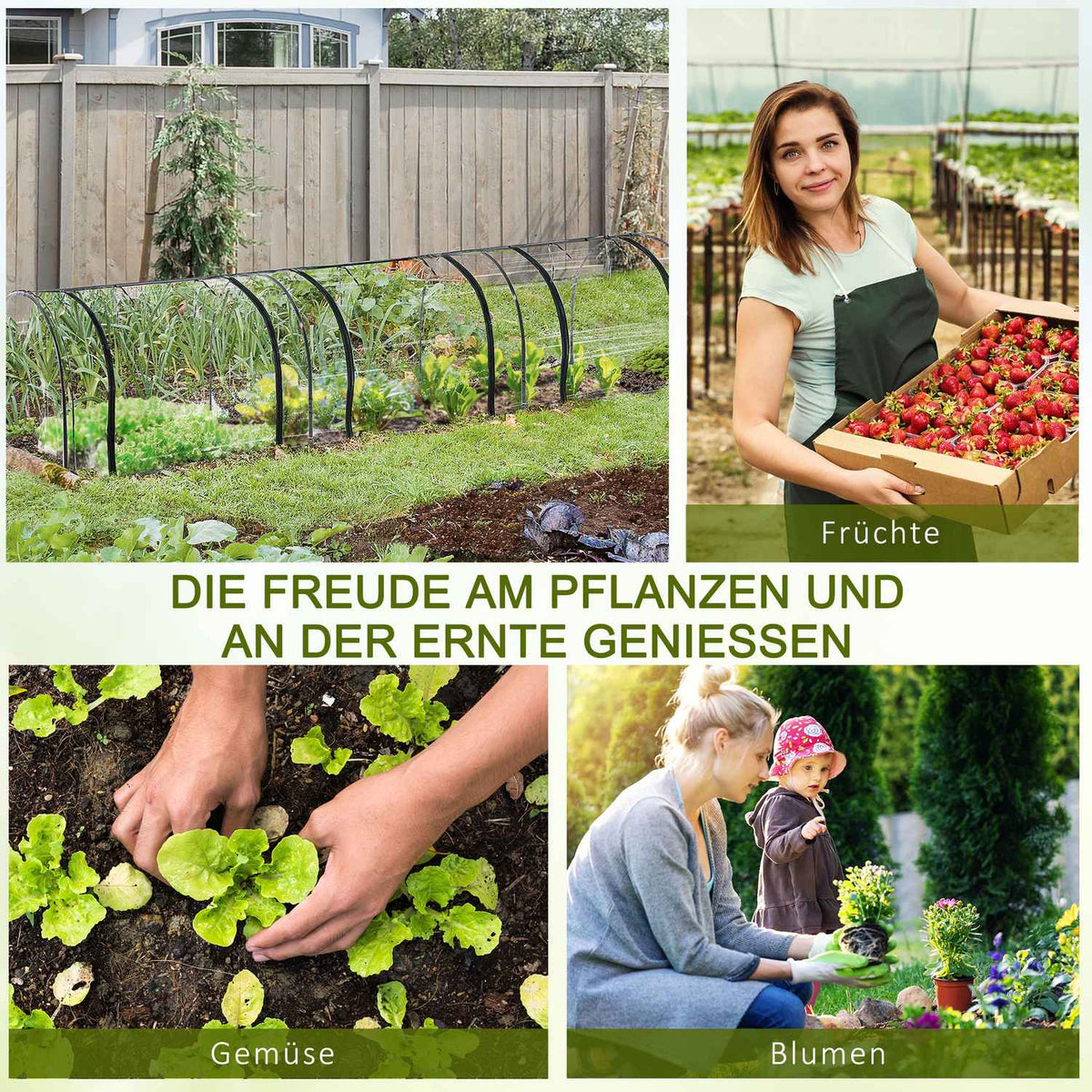 Foil Greenhouse Greenhouse With Door Cold Frame Plant House Plant Raising Steel Pvc Transparent Green 350 X 100 X 80 Cm