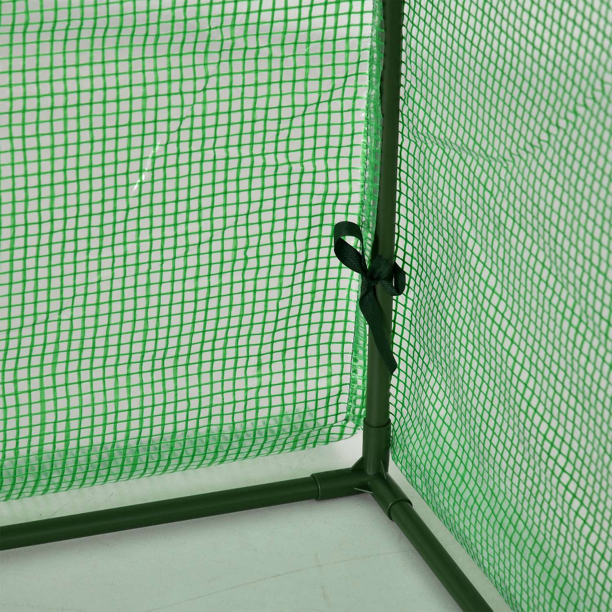 Foil Greenhouse Greenhouse With Door Cold Frame Plant House Plant Rearing Foil Steel Pe Green 295 X 100 X 80 Cm