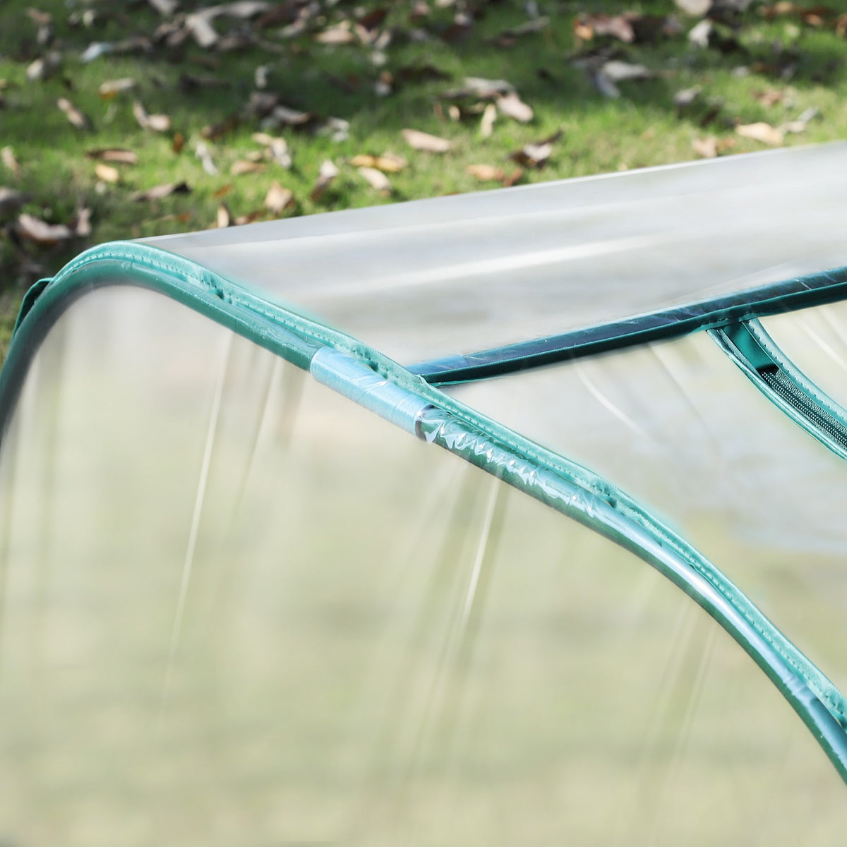 Foil Greenhouse Greenhouse With Door Cold Frame Plant Raising Plant House Foil Steel Pvc Transparent 395 X 100 X 80 Cm